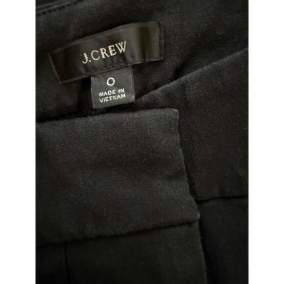 J.Crew Cropped Wide Leg Pant In Black Size 0 - Picture 5 of 5